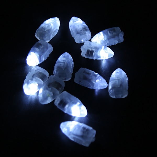 100 stk. Innovative ballonform lys LED lysende lampe til hjem, fest, bryllupsdekoration, hvid