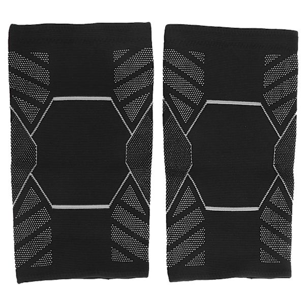 1 Pari Urheilupolvisuojaa Kulutusta Kestävä Hengittävä Nylon Ulkoilupolvituki Tuki (Hopea L )