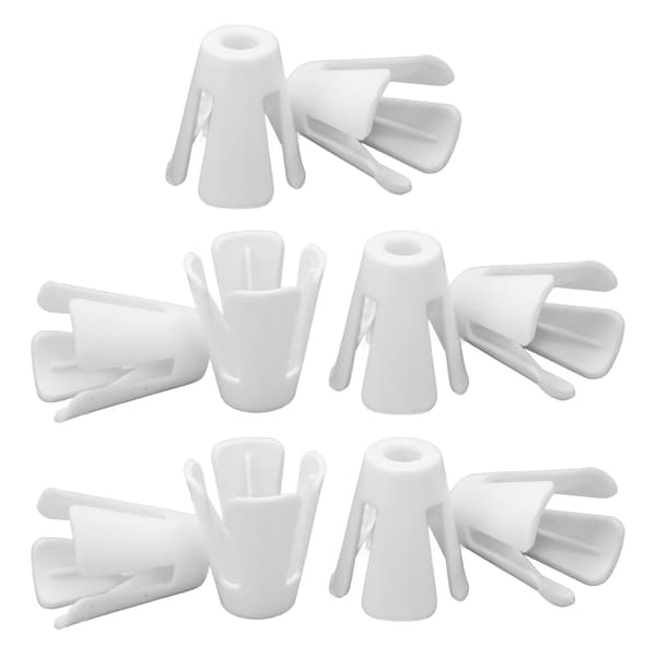 10 stk. plastspoleklo, solid, slitesterk, lett konisk trådholder for industriell symaskin