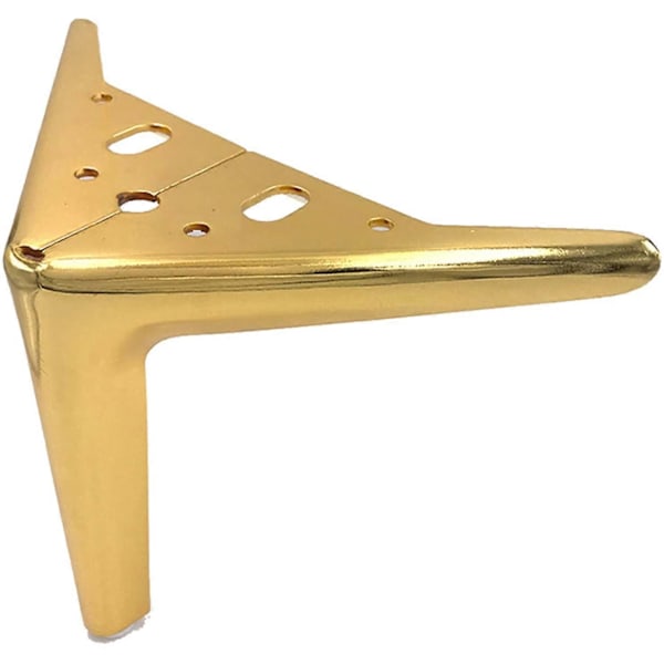 Møbelben X4, Europæiske Sofa TV Bord Støtteben, Sofabord Badeværelsesskab Ben, Guld 15cm