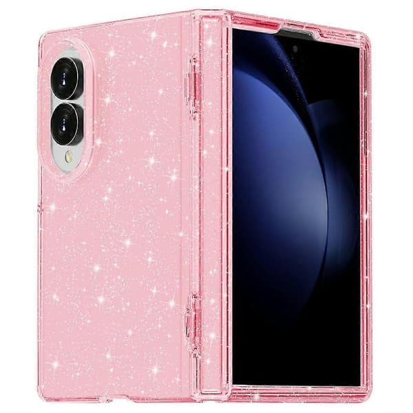 Compatible with Samsung Galaxy Z Fold8 Case Glitter Powder Shiny Soft TPU + Hard PC Back Cover Pink
