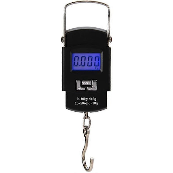 Kannettava matkalaukkuvaaka 50kg elektroninen digitaalinen matkalaukku matkakassi riippuva punnitusvaaka
