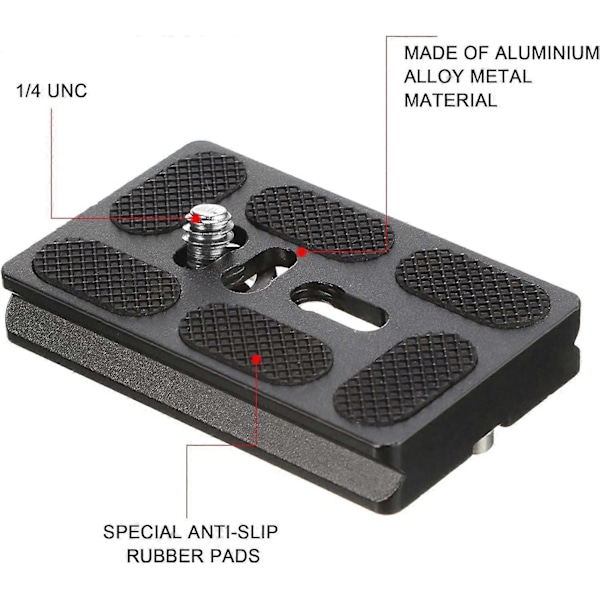 2025 Nyt 2-delt Universal Quick Release Plade i Metal med 1/4\" Skrue, Stativmonteringsplade Universal Pasform