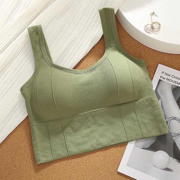 Ribbed Saumaton Irrotettava Cup Sports Bra Set