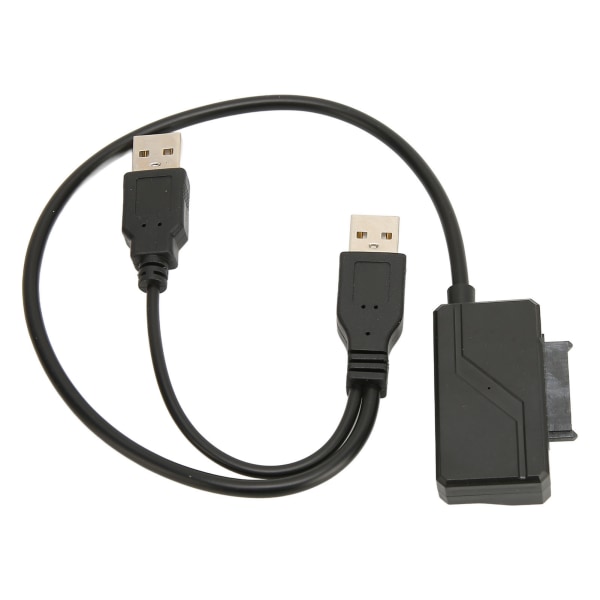 USB2.0 optisk stasjonskabel Ekstern USB til SATA 6 og 7 strømforsyning Bærbar Plug and Play 480 Mbps stasjonsadapter