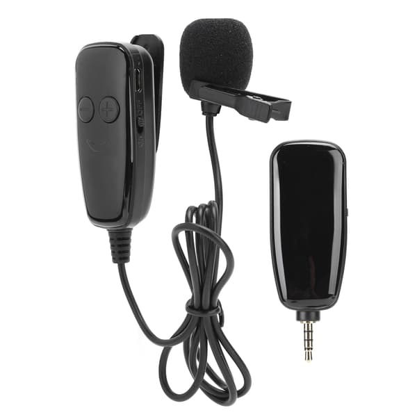 3,5 mm UHF-mikrofon med klips, trådløs liveopptak Vlog-intervju elektrisk tilbehør