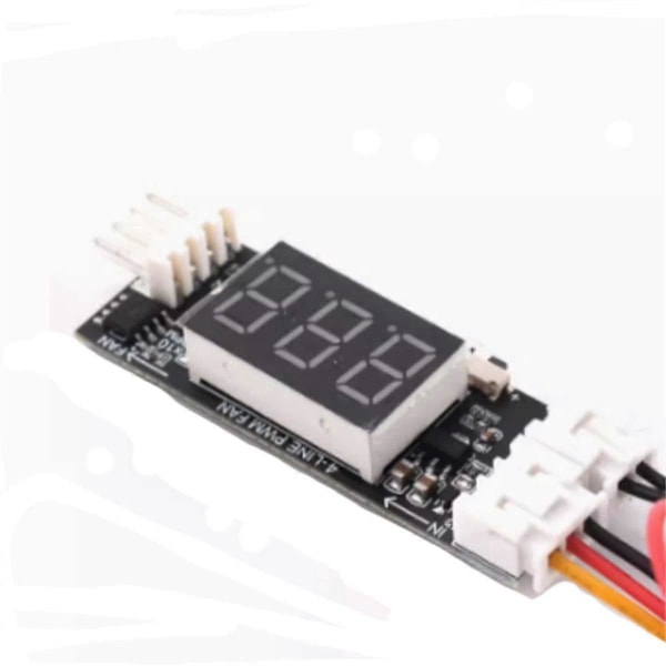 12V PWM 4-tråds Fläkt Temperaturkontroll Hastighetsregulator Chassi Ljudreduceringsmodul Stöd Fläkthastighetskontroll-B16