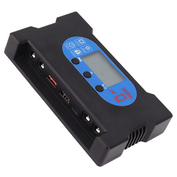 Solar Control Dubbel USB Typ C DC Snabbladdning Solcellsladdningsregulator Solpanelregulator 70A