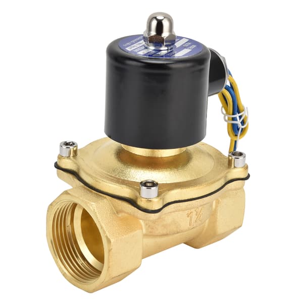 2W‑320‑32 1/4″ Normalt stängd magnetventil Mässing Elektrisk magnetventil för vatten luft olja DC12V