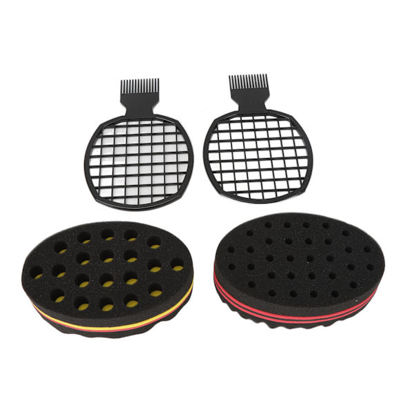 Hair Twist Comb Sponge Professionell bärbar hårsvampset Set för hemmasalong