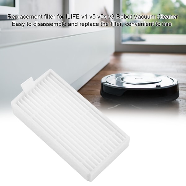 10 stk. filter til ILIFE v1 v5 v5s v3 robotstøvsuger reservedele