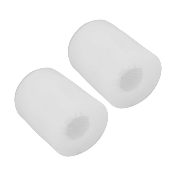 2 kpl Munan kynttilän mold 3D Realistinen Pehmeä Resuable White Egg Kynttilän mold pääsiäiseksi