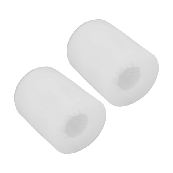 2 st Äggljus Form 3D Realistisk Mjuk Återställbar Vit Form till påsk