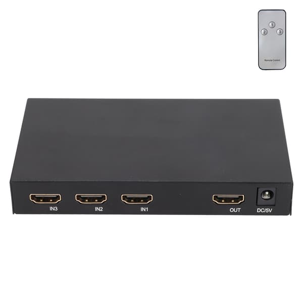 HD Multimedia Interface Switch 3 in 1 Ut 3D 4K HD Video Splitter för PS3 Laptop 100‑240VEU-kontakt