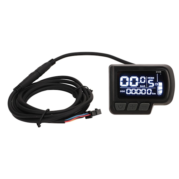Elektrisk cykel LCD-displaymätare Mountainbike displaymätare Kontrollpanel med vattentät kabel 5-kärnig ledning