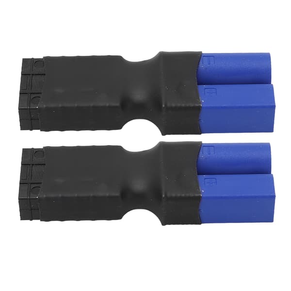 2 stk. Hun til EC5 Han Stikforbindelser Gummi Plast Kobber Lipo Batteri Stik Adapter til Flymodel