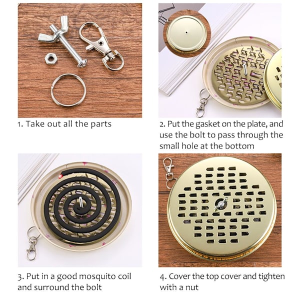 Bærbar Mosquito Coil Holder til udendørs camping og fiskeri