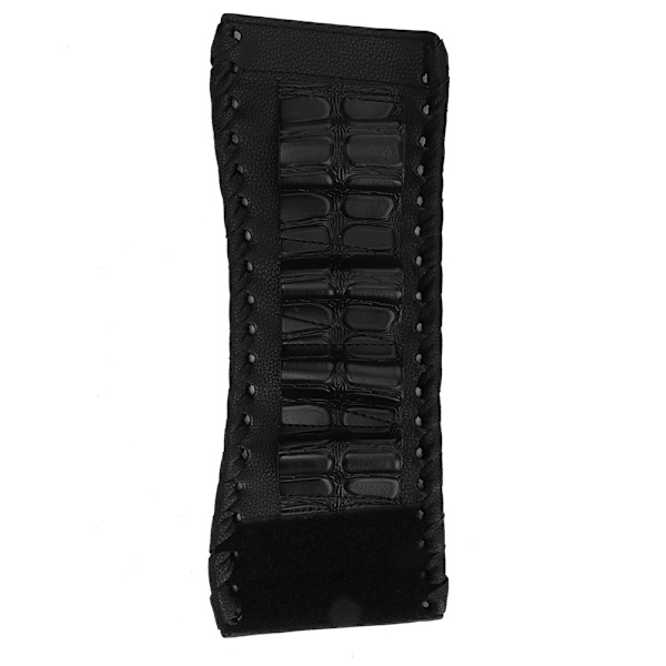 Saxväska i PU-läder Armband Saxväska Förvaringsväska Frisör hårklippande saxfodral Svart