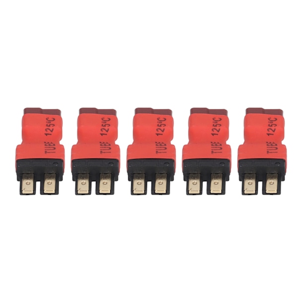 5 stk T-batteriadapter, hunn til hann, liten RC-batterikontakt for bil-, fly- og båtmodeller