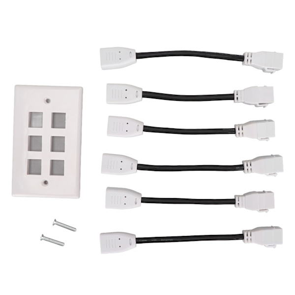 HD Multimedia Interface vægplade med hun til hun HD Multimedia Interface pigtail kabel til videosystemer