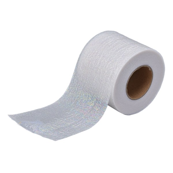 Symphony Ribbon Gradient Julband Rulle DIY Hemmagjorda Barnbåge Hårprydnad Tulle Rulle Vit