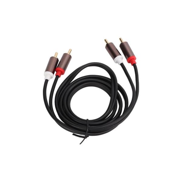2 High-Fidelity RCA-kabler til lydsystemer, hjemmebiograf og Hi-Fi-systemer