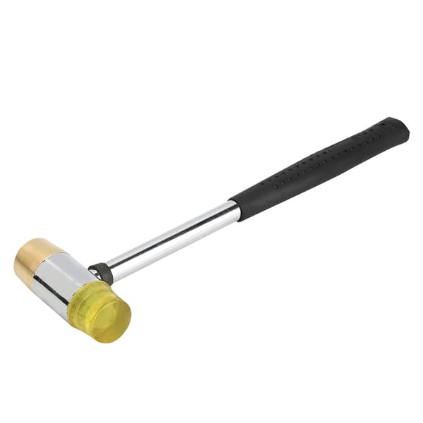 Gul Guitar Plastikhammer Messing Gummihoved Ukulele Musikinstrument Tilbehør