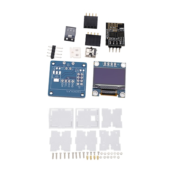 Mini ur kit med akryl skal OLED-skærm DIY timing modul elektronisk ur kit DC5V