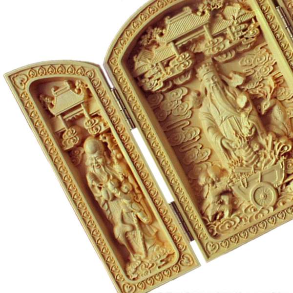 Fukurokuju Bodhisattva Hantverk Heminredning Dekoration Miniatyrskulptur