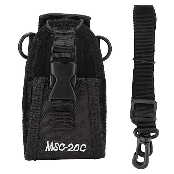 MSC-20C Walkie Talkie skyddande midjeväska + bälte för Kenwood/ Motorola/ HYT/ QuanSheng/ PUXING