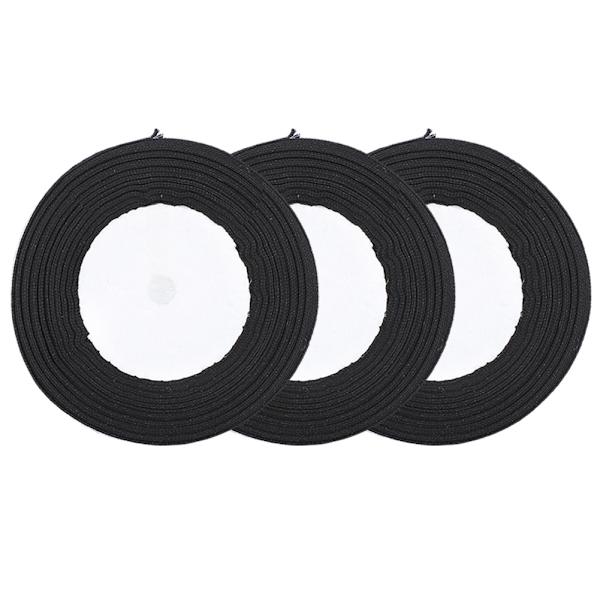 3 rullar schackrutig satinband jul bröllop presentinslagning tårtdekoration 1 cm bredd 25 meter/rulle