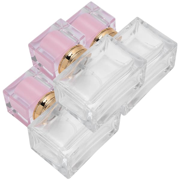 3st Tom Parfymflaska i Glas Påfyllningsbar Parfymsprayflaska Dispenser Rosa