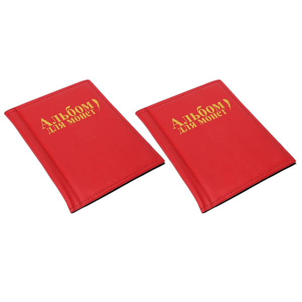 2-pack myntsamlaralbum för samlare 250 fickor dubbelsidig transparent vattentät myntsamlarhållare för pennies