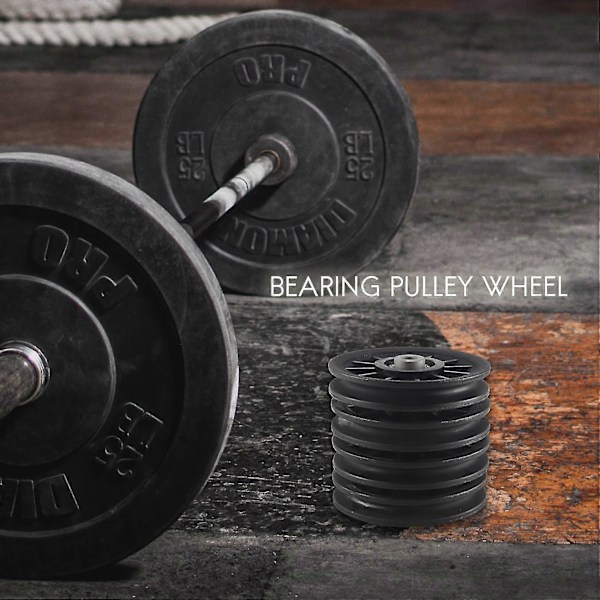 4 st Universal 105mm Diameter Slitstark Lager Trissa Hjul Kabel Gym Fitness Utrustning Del