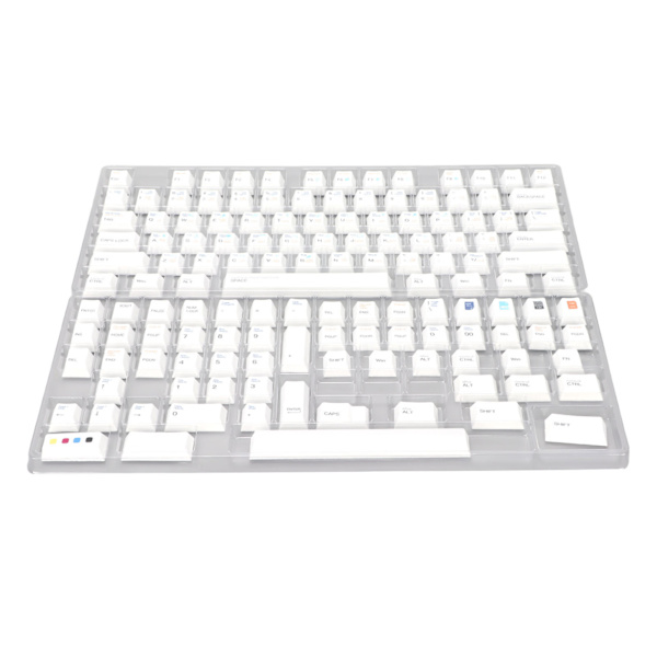 136 tangenter PBT med originalhöjd, bra hållbarhet och bekväm känsla, tangentbordssats för DIY mekaniskt tangentbord PS