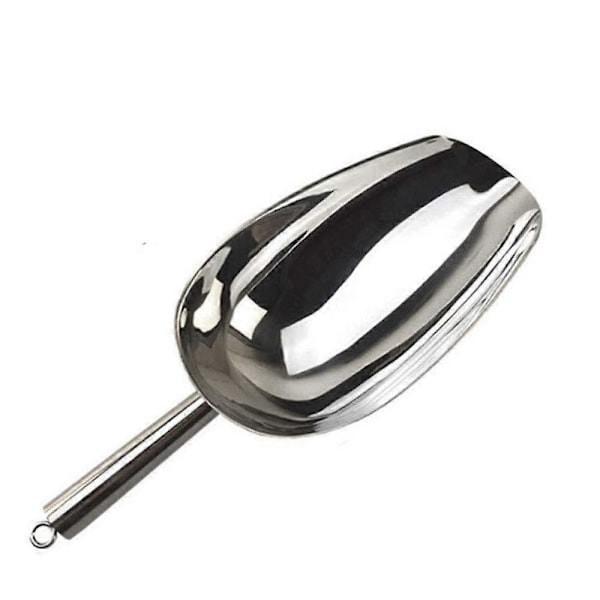 Isskopa, rostfritt stål, isskyffel, kaffeböna, mjölskopa, matskyffel, skrapa, matbuffé för bar, buffé, fest, bröllop, köksredskap (L)
