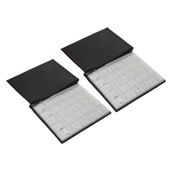 2-pack myntsamlaralbum för samlare 250 fickor dubbelsidig transparent vattentät myntsamlarhållare för pennies