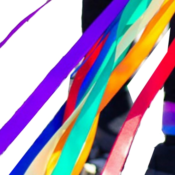 Handband Kite Träring Ljusa Färger Pedagogisk Sensorisk Leksak Band Streamer Kite för Lekrum Dans Typ 1 (Ingen Klocka)