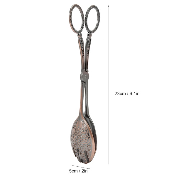 Kjøkkenredskaper Sink-legering Multifunksjonell Klemme Sklisikker Matlaging Baking Brødmatklemme (Kobber)