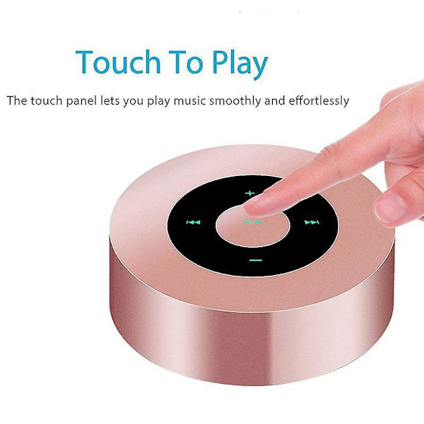 Portabel Bluetooth-högtalare med inbyggd mikrofon - Handsfree-samtal, TF-kortplats, HD-ljud och bas - för smartphone och mer