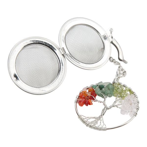 Teinfuser 304 Rostfritt Stål Livets Träd Tesil Teinfuser Kristall Te Avloppsfärgblandning