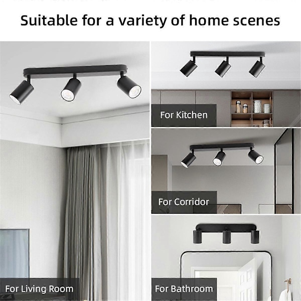 LED Anti-glare Spotlight Lysekrone Taklampe Doble hoder