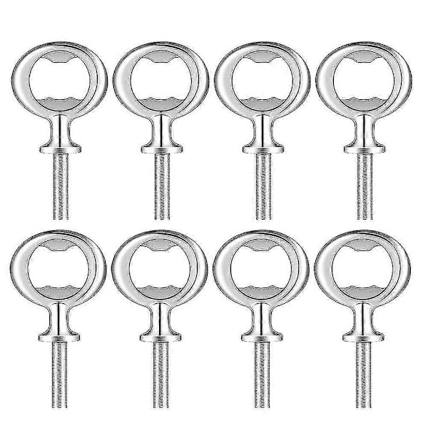 8 Deler Flaskeåpner Sett Metall Flaskeåpner DIY Håndverksøl Flaskeåpner Blank Flaskeåpner Zekai