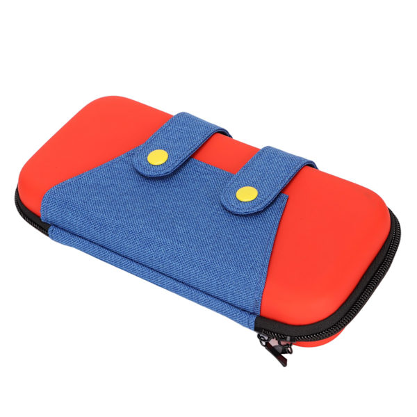 Til Switch Lite bæretaske EVA rejsetaske til spillekonsol tilbehør med dobbelt lynlåsrum Rød Blå Til Switch Lite