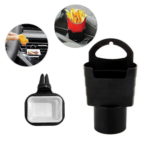 Højkvalitets Bil Pommes Frites Bakke Holder Til Holder, Bil Sauce Holder Luftventil Klips Mini Sauce Beholder Dippin Flerfarvet Style B