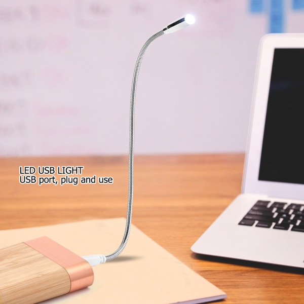 Mini Fleksibel LED USB Natlampe Læselys til Computer Laptop Bærbar PC