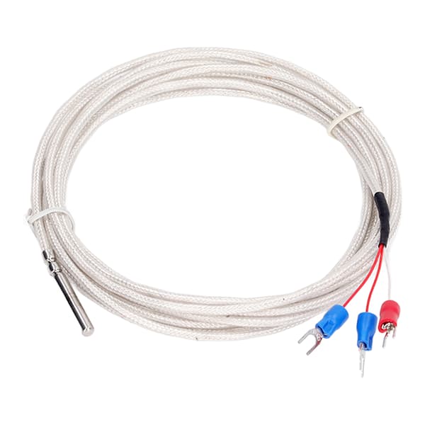 Pt100 Temperatursensor Sond Vattentät 3-tråds Termistorsond K-typ Termoelement för Konstant Temperaturregulator 3m