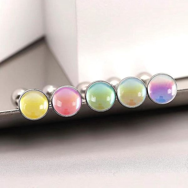 Rustfrit stål Cat Eye Aurora Tongue Nail Sæt