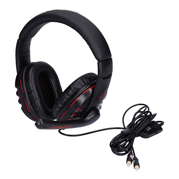 SOMiC G923 Gaming Headset med mikrofon og splitterkabel Stereo 3,5 mm plugg for PC bærbar smarttelefon