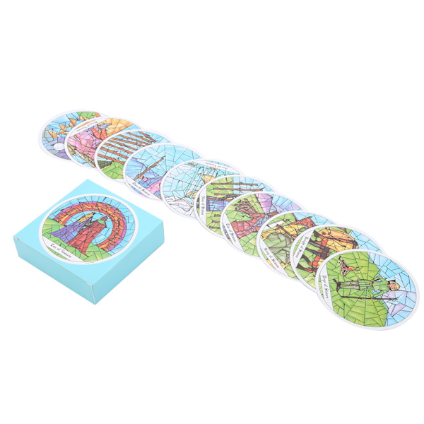 Rund Tarot Deck Spådom Kortspil Interaktion Papir Tarot Kort Brætspil Engelsk Version